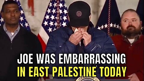 Joe Biden was a DISASTER in East Palestine, OH today 🤦‍♂️