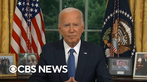 Biden gives first Oval Office address since ending 2024 reelection bid | Special Report| VYPER ✅