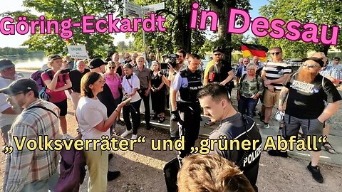 „Volksverräter“ und „grüner Abfall“: Göring-Eckardt bei Demokratie-Tour in Dessau beschimpft