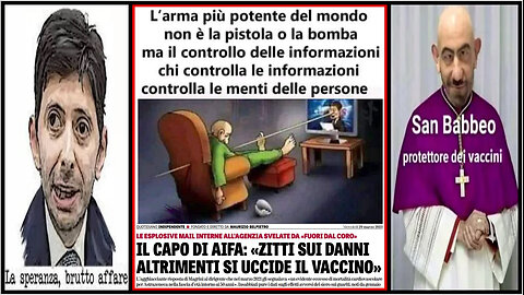 EMA: I💉​​NON FERMANO CONTAGIO & TRASMISSIONE💀ASSICURANO TURBO TUMORI & PERICARDITI⚰️​