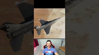 Fighter Pilot Executes Victory Maneuver in F-16