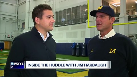 Inside the Huddle: Jim Harbaugh refuses to fuel MSU rivalry talk