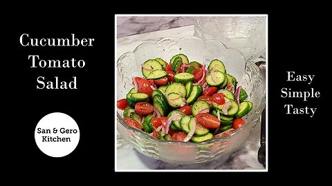 Refreshing Cucumber Tomato Salad Recipe