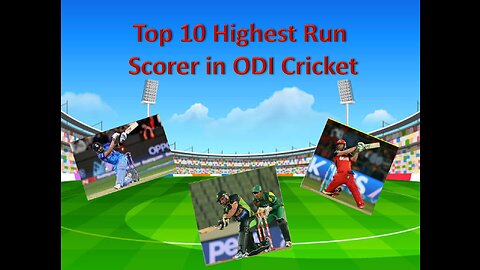 Top 10 ODI Run Scorer │ Highest ODI Run Scorer │Fun Knowledge