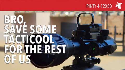 Pinty 4-12x50 Tactical Scope Package