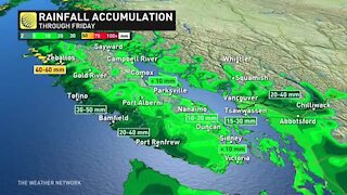 A low elevation snow tease followed by warming temperatures, B.C.