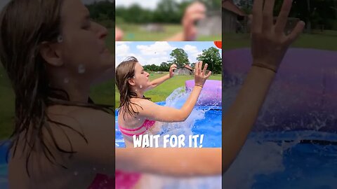 #shorts MERMAID PARTY | REAL MERMAID SHOWS UP AT OUR PARTY | MERMAID GOES DOWN WATERSLIDE | CIWTG