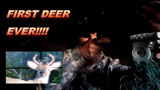 Blind guy's first deer EVER!!! Took 10 years!!! Modern gun opening day!!