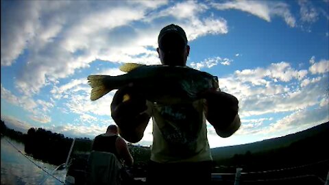 Catching Fish after The Storm at Leaser Lake in Lehigh County, PA
