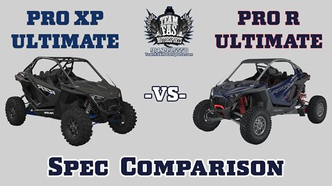 Polaris RZR Pro XP Ultimate VS RZR Pro R Ultimate: Spec Comparison and Breakdown.