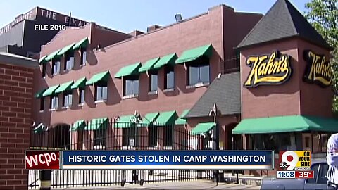 Camp Washington officials seek return of historic gates taken from Kahn's meat-packing site