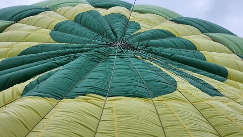 Heading home via hot air balloon!