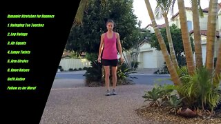 Dynamic warm up stretch for Runners