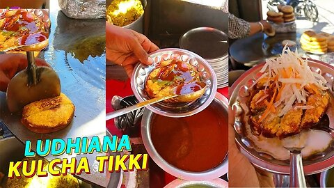 Ludhiana's Famous Bun/KulchaTikki | Only Rs.20 | Ludhiana Street Food | Indian Street Food|Dil_Seart