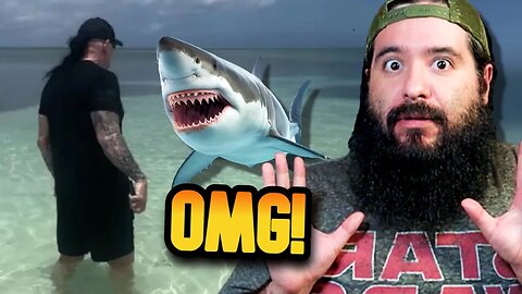 Legendary WWE Superstar Undertaker Defends Wife from Shark