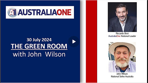 AustraliaOne Party - The Green Room with John Wilson (30 July 2024)