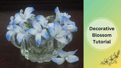 How To Make Filler Flowers : Blossom With Flower Clay | Filler Flowers Tutorial