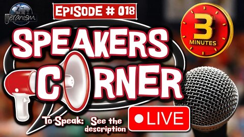 Speakers Corner - Episode 18 - The Show That Stars You! We Must Follow the Consensus! - 11/10/2022