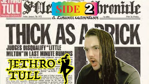 Drummer reacts to "Thick As A Brick" by Jetho Tull (Side 2)