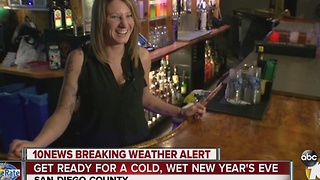 Get ready for a cold, wet New Year's Eve