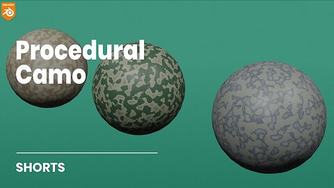 How to make a procedural camo material in Blender [3.5]| Textures & Materials | #shorts