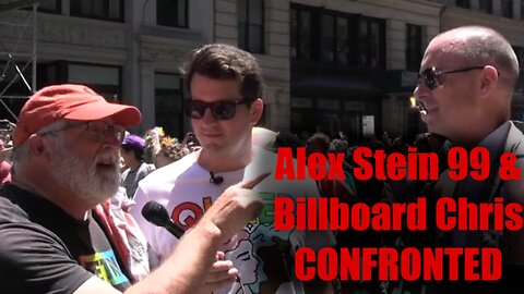 Alex Stein & Billboard Chris CONFRONTED by ANGRY PARADE GOER!