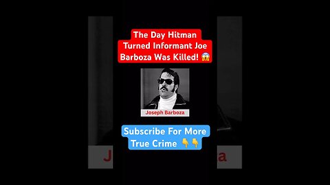 The Day Hitman Turned Informant Joe Barboza Was Hit! 😱 #hitman #truecrime #gangster #crime