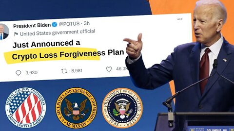 President Joe Biden Announces Crypto Loss Forgiveness Plan - BREAKING NEWS (NOT CLICKBAIT)