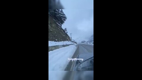 Heavy Snowfall on Swat Kalam Road