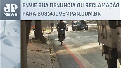Ciclistas reclamam de ciclofaixa estreita na Rebouças | SOS São Paulo