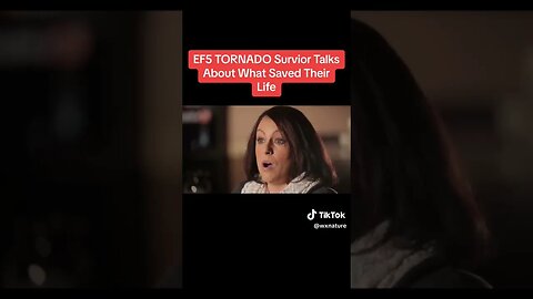 tornado survivor talks about what save Thier life #weather #tornado
