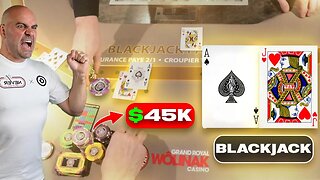 INSANE $45,000 Blackjack UPS and DOWNS- E241