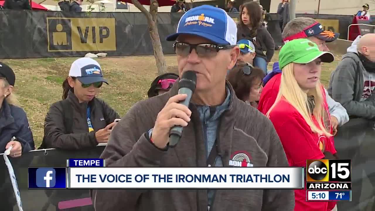 Meet the voice of the Ironman triathlon