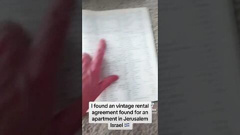 Found hand written Israelite rental agreements