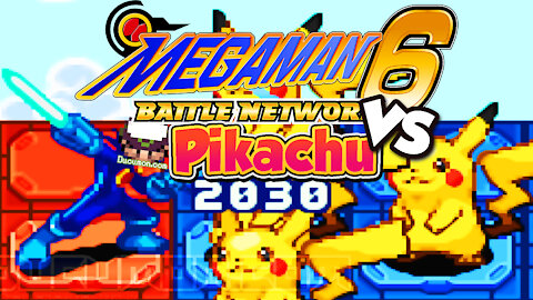 Mega Man Battle Network 6 VS Pikachu - GBA Hack ROM where you meet Pikachu Boss Fight in-game!