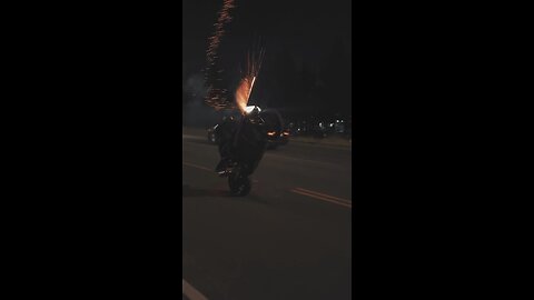 Fireworks on a bike 🥵🔥