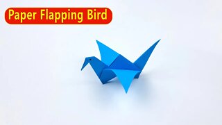 How To Make an Origami Flapping Bird - Easy Paper Crafts/DIY Paper Bird
