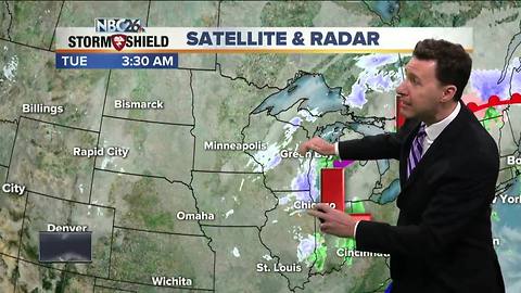 Michael Fish's NBC26 Storm Shield weather forecast