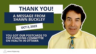 Thank You From Shawn Buckley