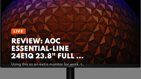 Review: AOC Essential-line 24E1Q 23.8" Full HD LED Matt Flat Black Computer Monitor