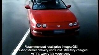 TVC - Honda Integra Car Australia (1996)