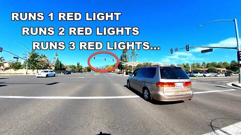 Idiot Runs 3 Red Lights