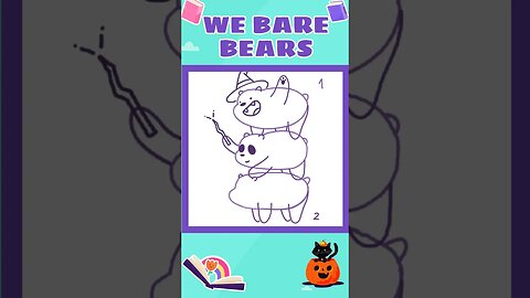 How to draw We Bare Bears 🐻🐼🎃