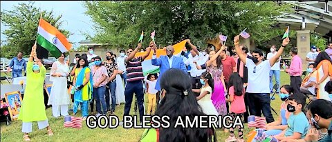 INDIAN CITIZENS CELEBRATE FREEDOM & LOVE FOR AMERICA!!!