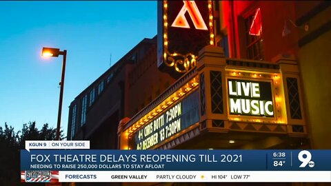 Fox theatre delays reopening till 2021