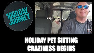 1000 Day Journey 0123 Holiday Pet Sitting Craziness Begins