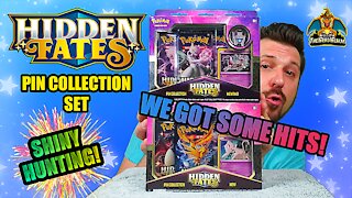 Hidden Fates Pin Collection Set #3 | Shiny Hunting | Pokemon Cards Opening