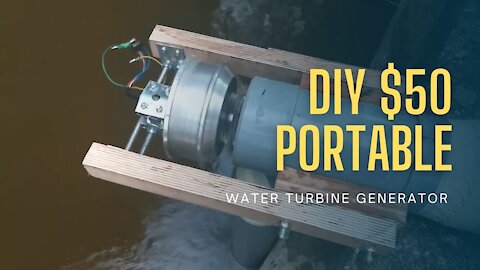 DIY $50 Portable Water Turbine Generator