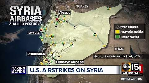 Top stories: President announces attack on Syria; E. coli outbreak in romaine lettuce; Troops begin border deployment; Teacher pay debate continues