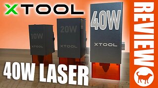 XTool 40W Diode Laser Module Review | 40W Output | Integrated Air Assist | Cut 20mm in ONE Pass!